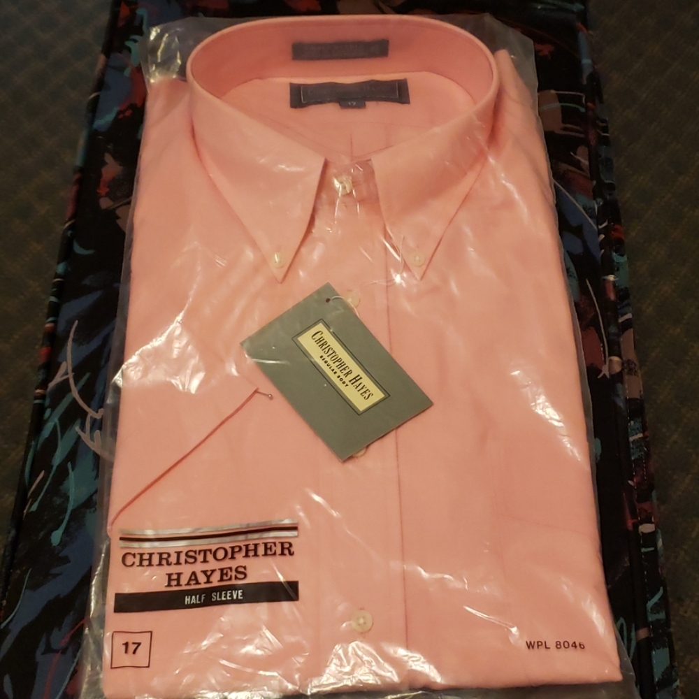 Christopher Hayes Half Sleeve Pink Shirt